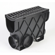 Dux Storm Drain Slimline Pit (Black Traditional Grate) - R3430